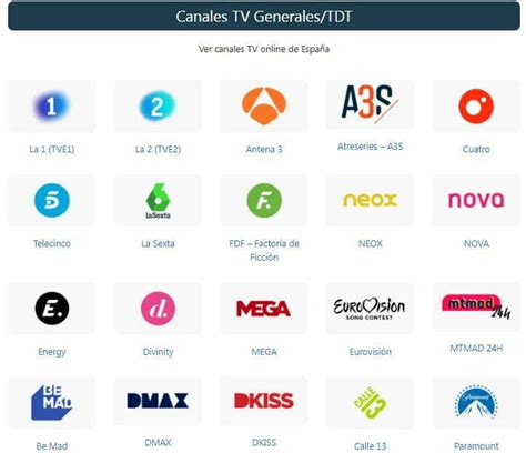 ver canales tv gratis españa